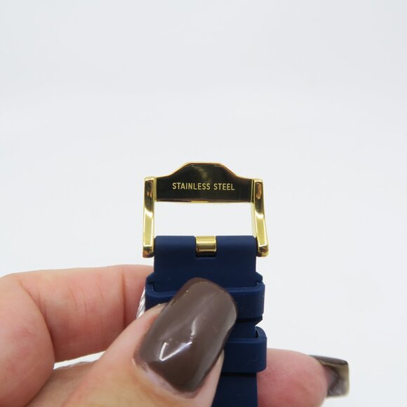 Versace VEEFA0524 V-Pop Blue & Gold Medusa, Silicone Swiss Quartz New Watch - Picture 7 of 10